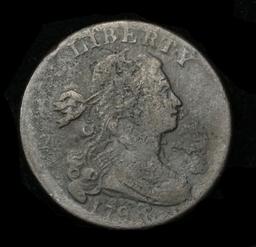 ***Auction Highlight*** 1798 Draped Bust Large Cent 1c Graded vf+ by USCG (fc)