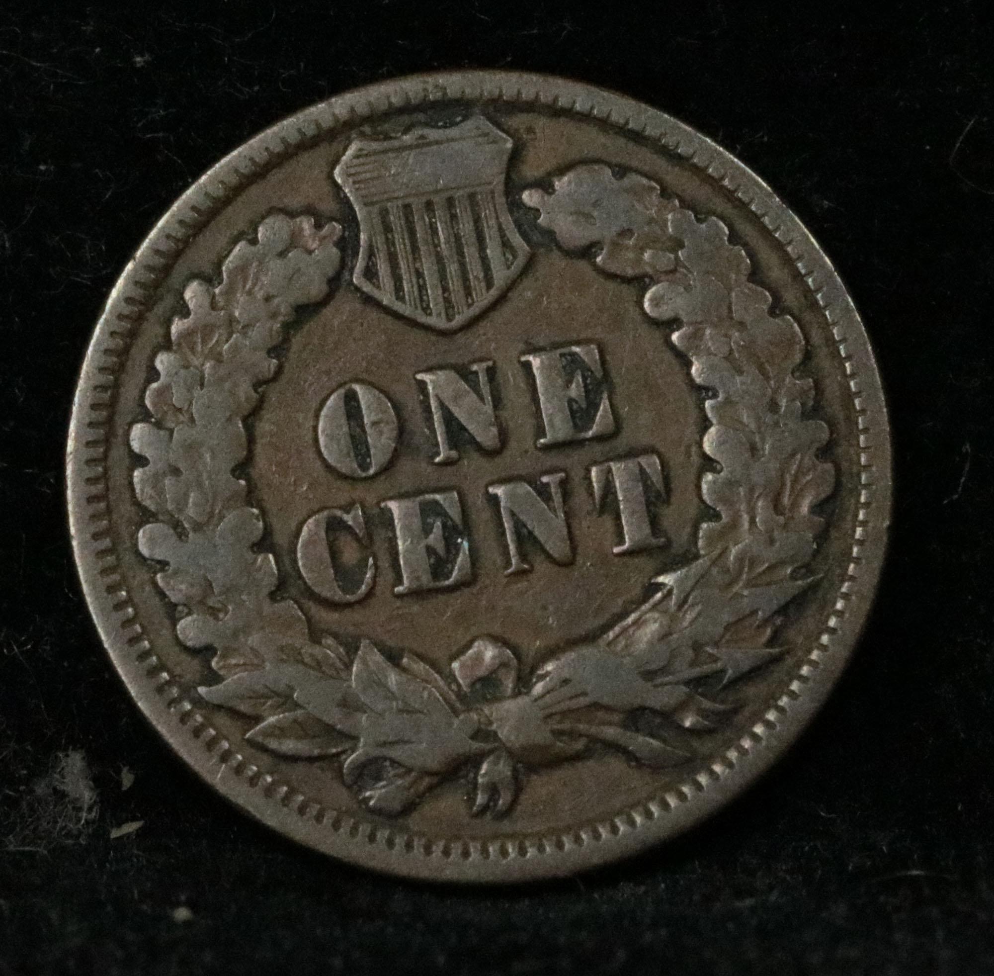 1895 Indian Cent 1c Grades vf++
