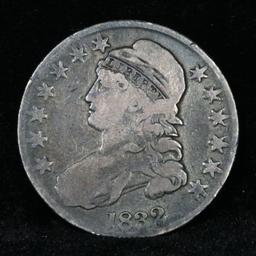 1832 Capped Bust Half Dollar 50c Grades vf+