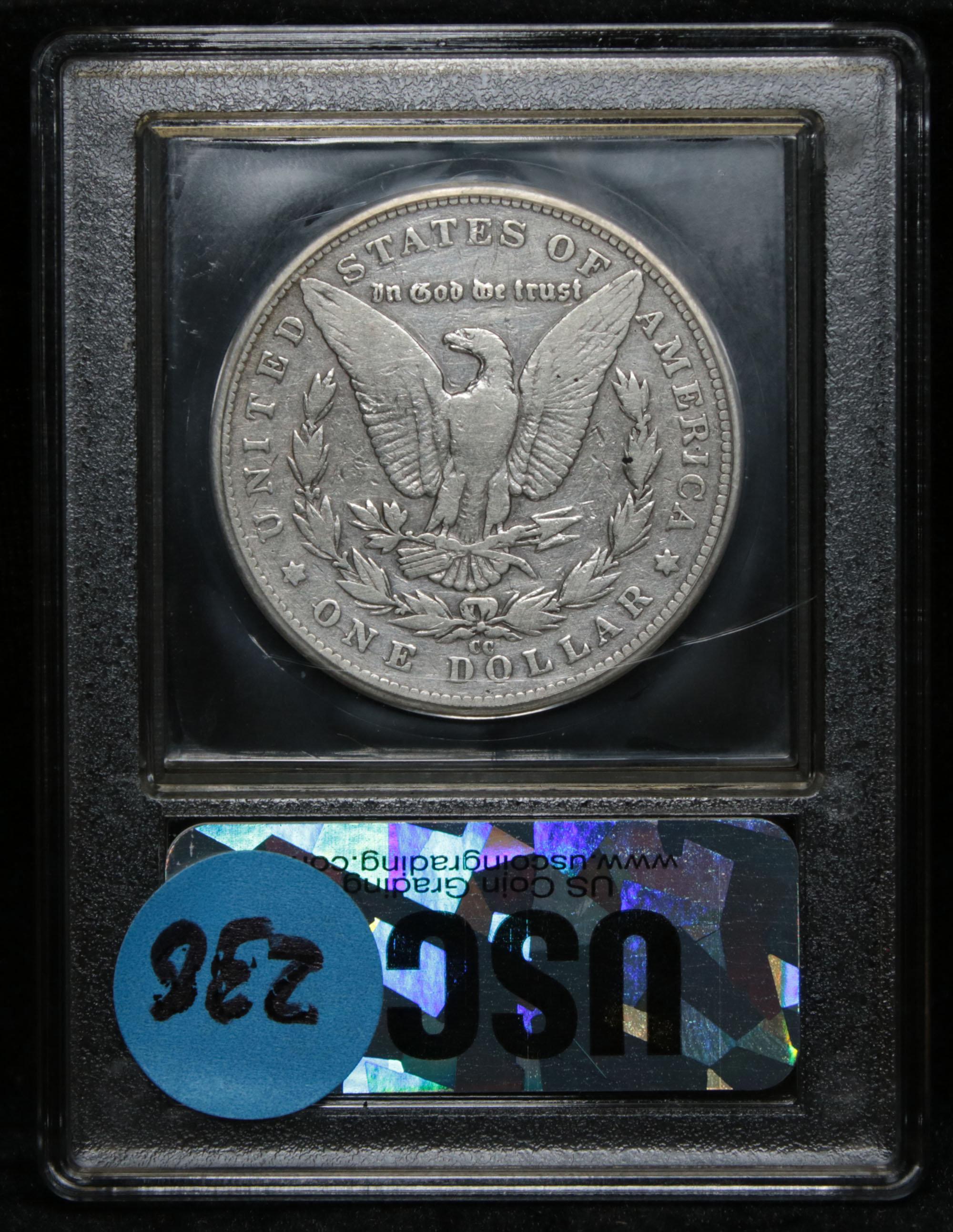 ***Auction Highlight*** 1889-cc Morgan Dollar $1 Graded vf+ by USCG (fc)