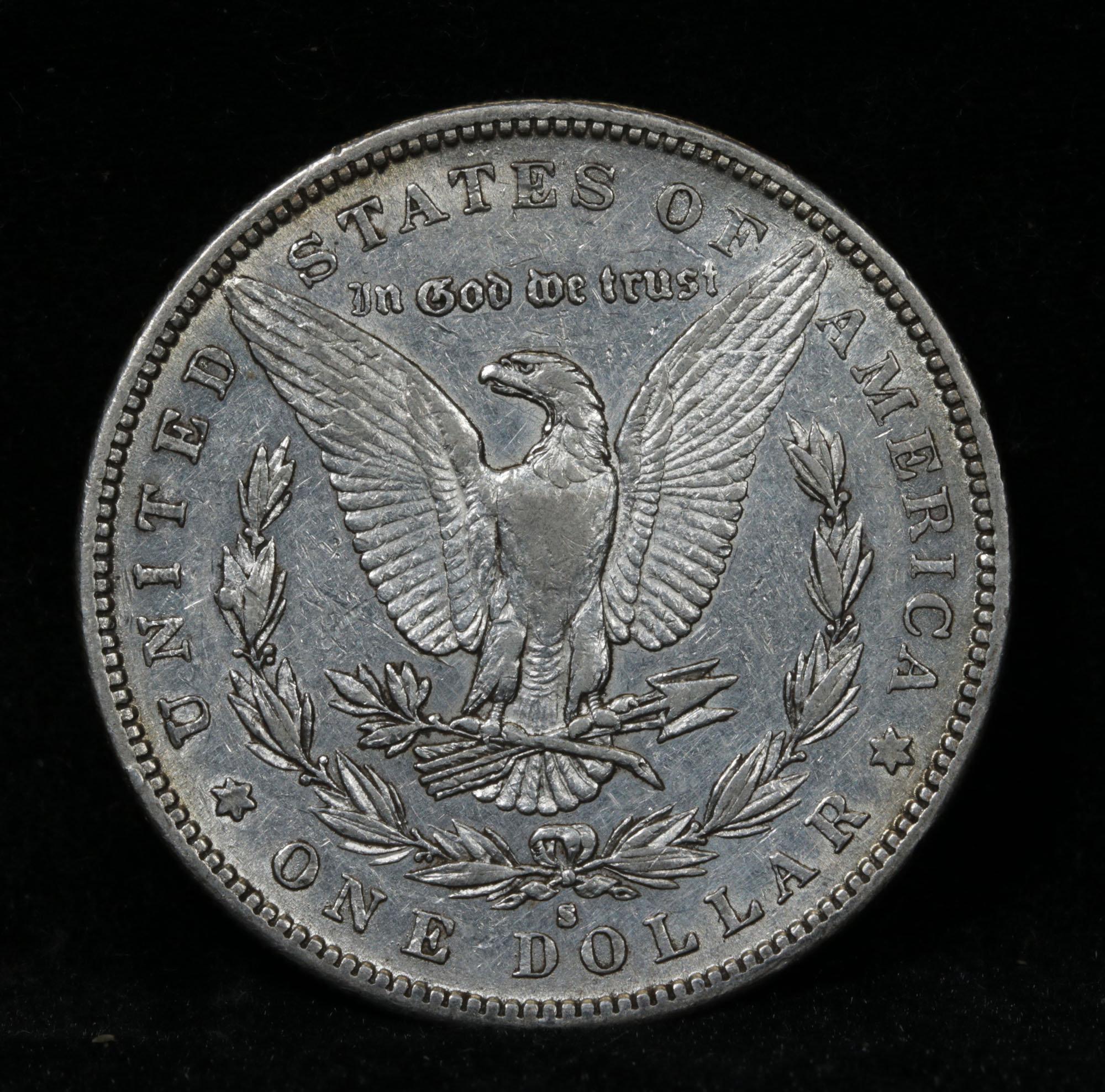***Auction Highlight*** Key date 1884-s Morgan Dollar $1 Graded Select AU PL by USCG (fc)