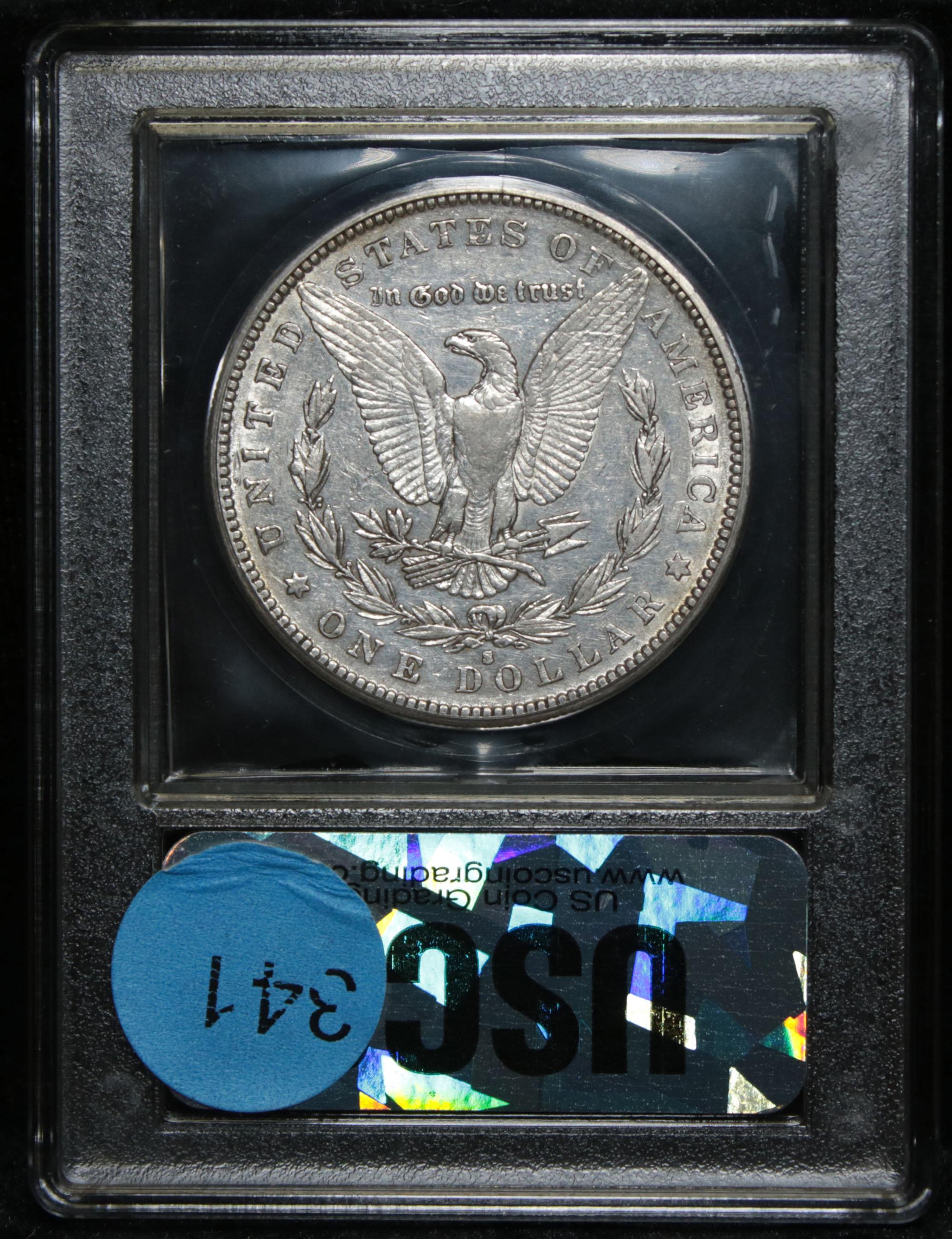 ***Auction Highlight*** Key date 1884-s Morgan Dollar $1 Graded Select AU PL by USCG (fc)