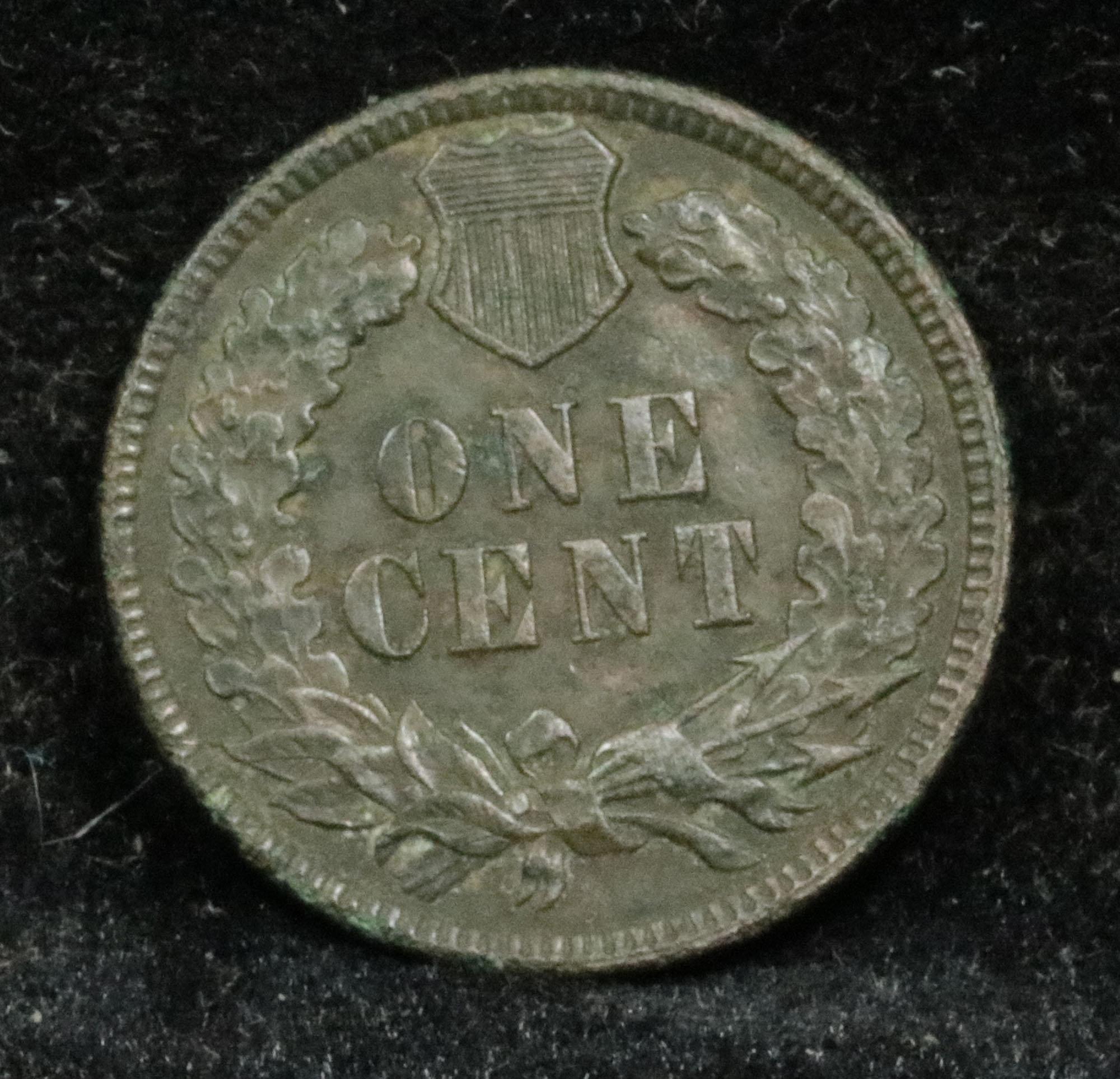 1890 Indian Cent 1c Grades Unc Details