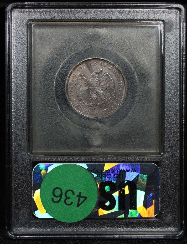 ***Auction Highlight*** 1876-p Twenty Cent Piece 20c Graded AU, Almost Unc By USCG (fc)