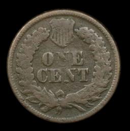 ***Auction Highlight*** 1877 Indian Cent 1c Graded vf, very fine by USCG (fc)