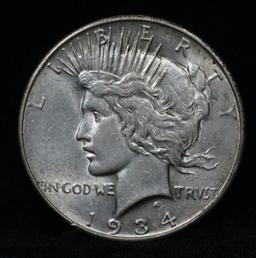 1934-d Peace Dollar $1 Grades Choice AU/BU Slider