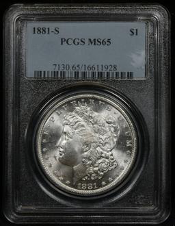 PCGS 1881-s Morgan Dollar $1 Graded ms65 By PCGS