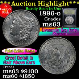 ***Auction Highlight*** Key date 1896-o Morgan Dollar $1 Graded Select Unc by USCG (fc)