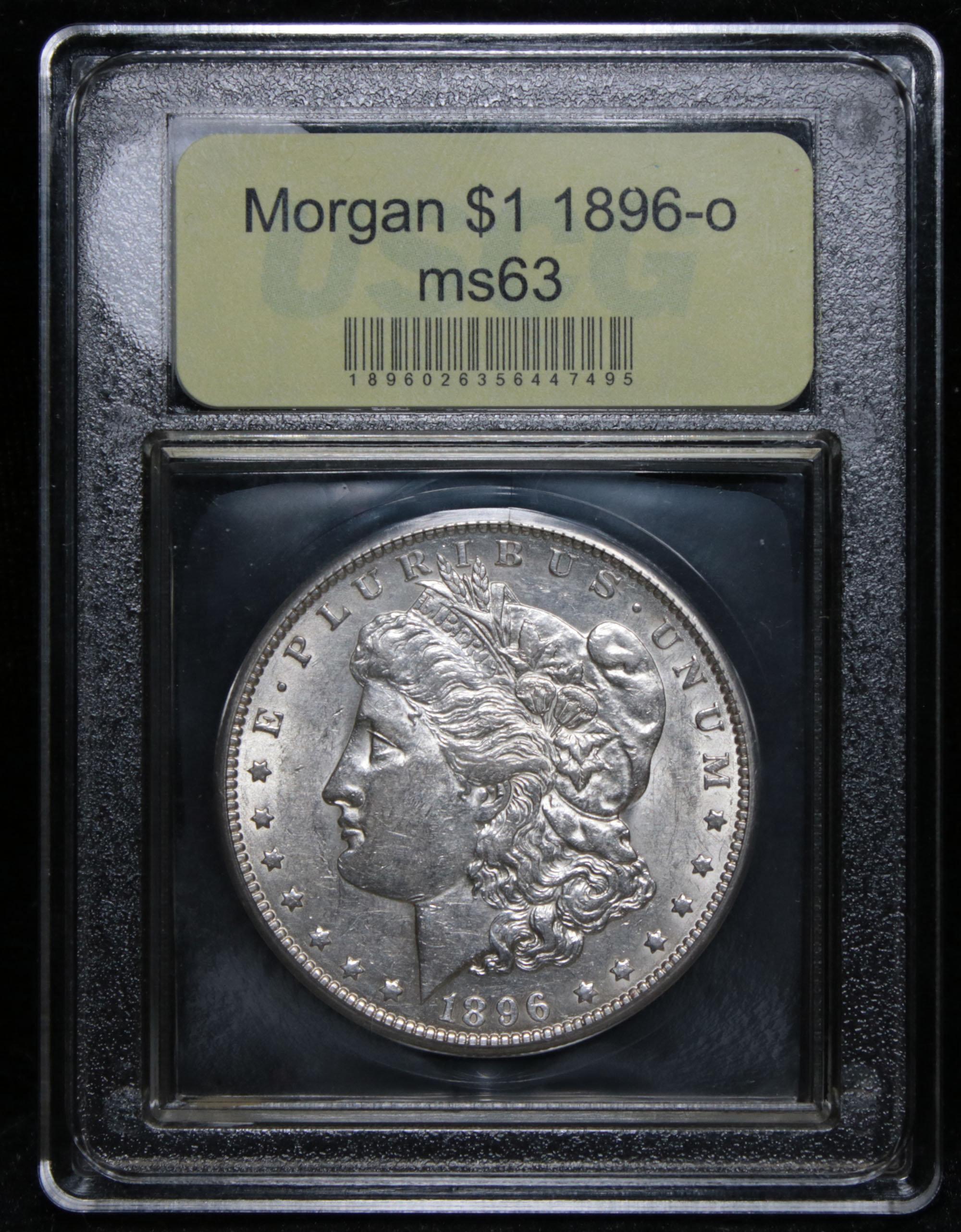 ***Auction Highlight*** Key date 1896-o Morgan Dollar $1 Graded Select Unc by USCG (fc)