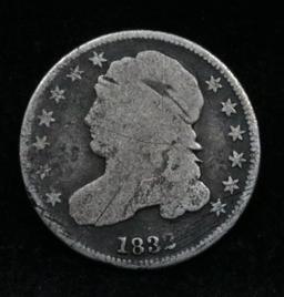 1832 Capped Bust Dime 10c Grades vg+