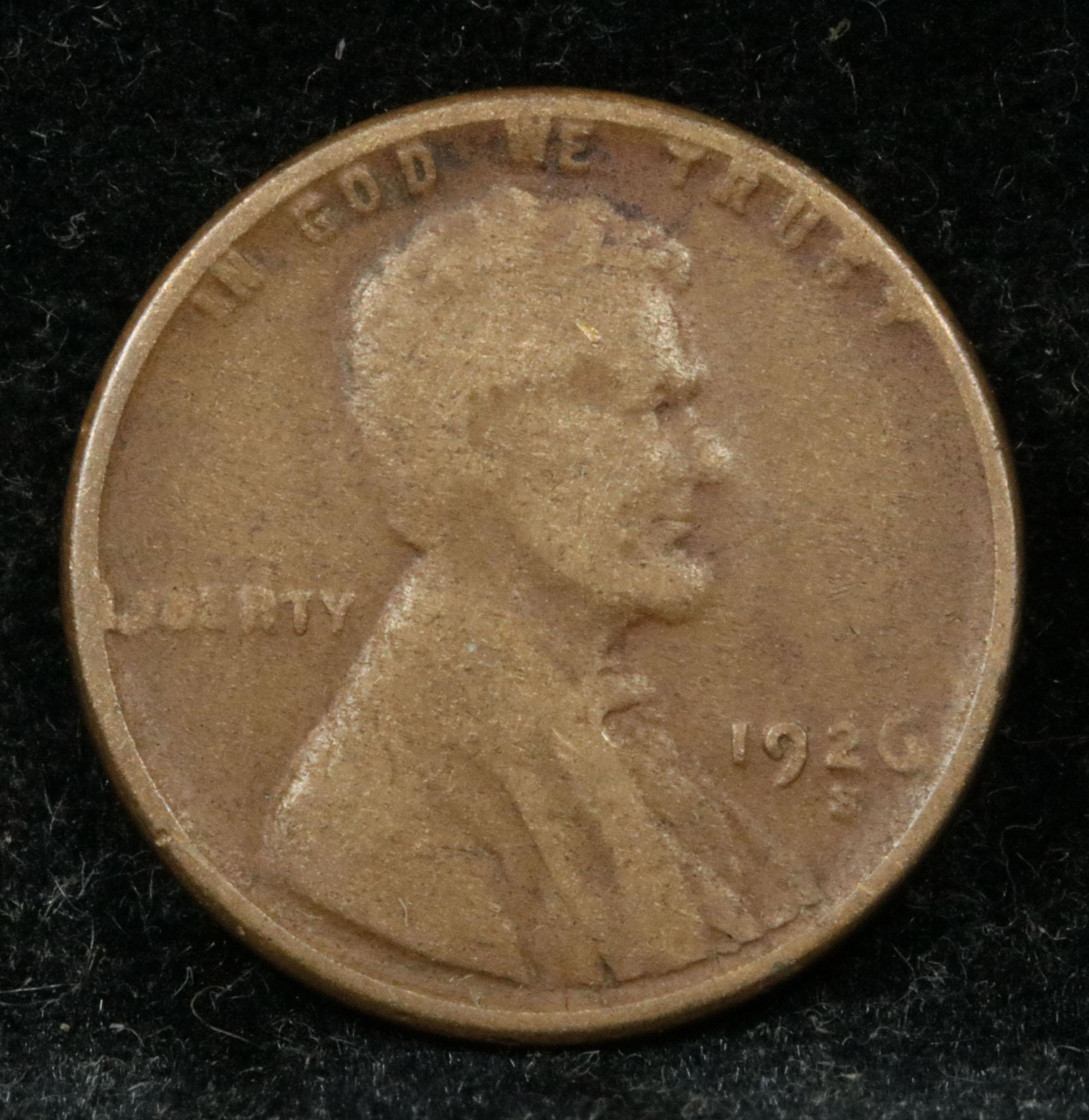 1926-s Lincoln Cent 1c Grades f, fine