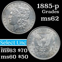 1885-p Morgan Dollar $1 Grades Select Unc