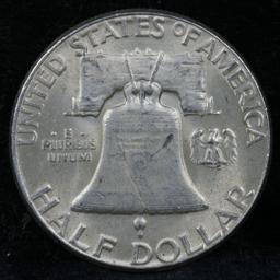 1951-p Franklin Half Dollar 50c Grades Choice AU/BU Slider