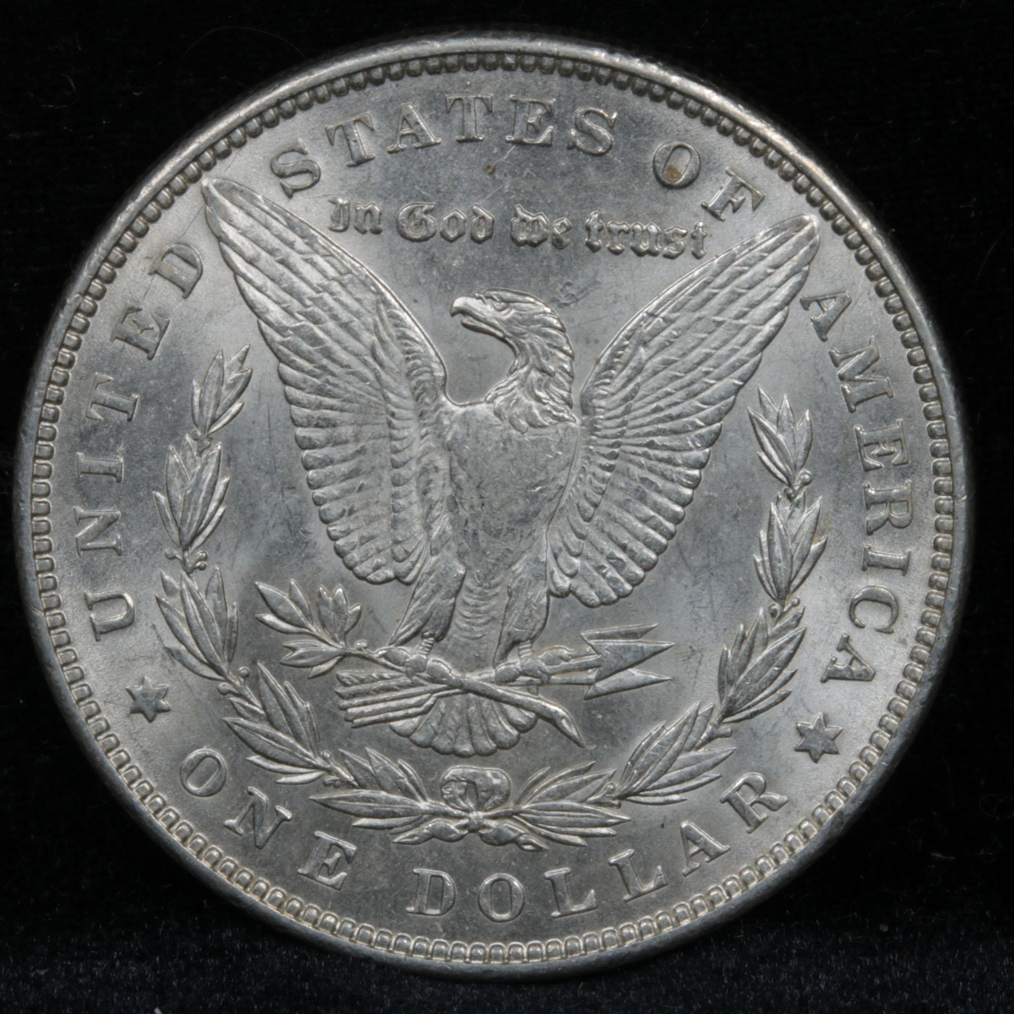 1889-p Morgan Dollar $1 Grades Choice+ Unc