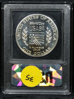 1994-d World Cup Modern Commem Dollar $1 Graded Perfection, Gem++ Unc by USCG