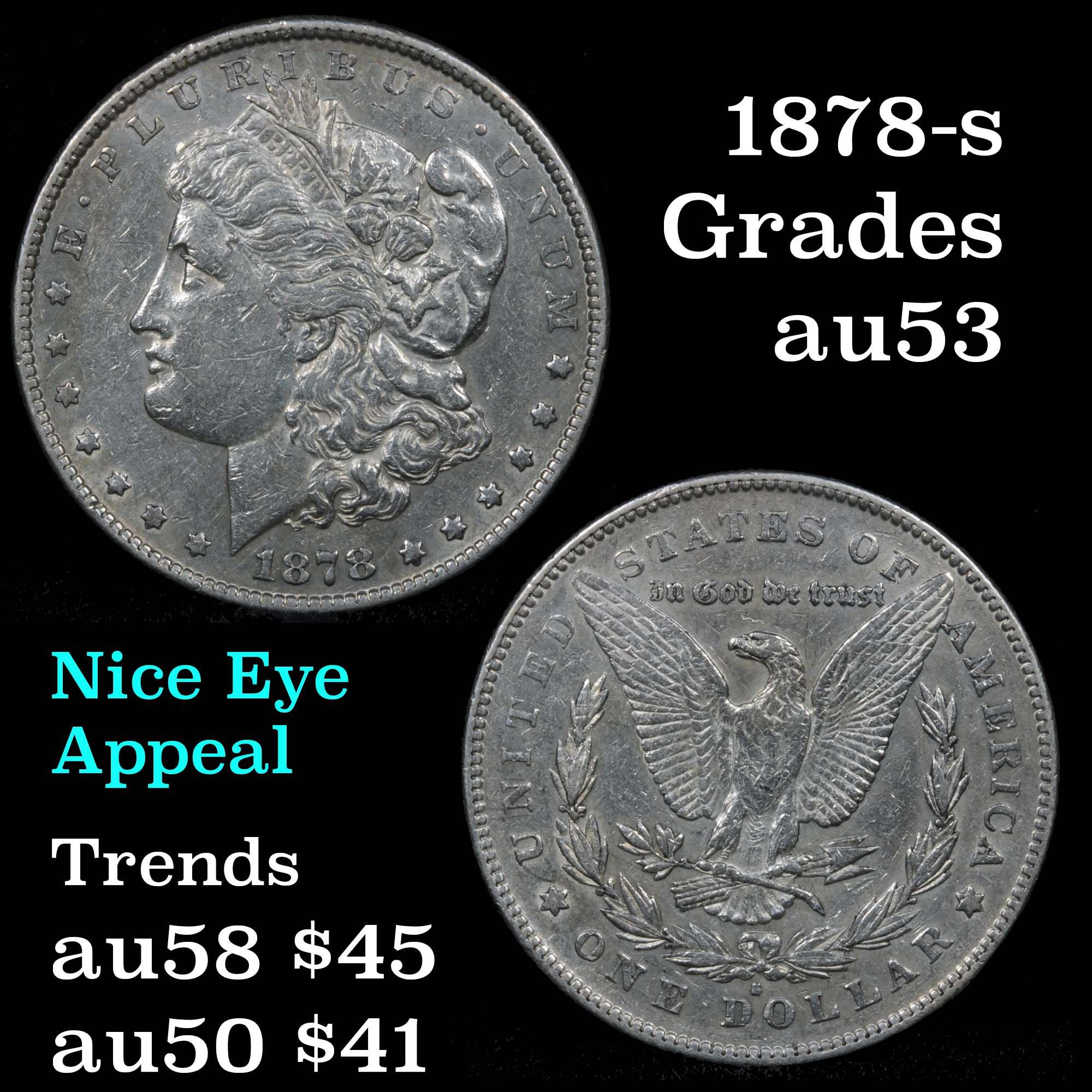 1878-s Morgan Dollar $1 Grades Select AU