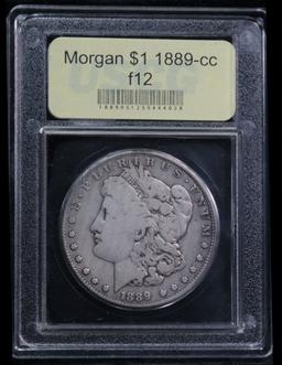***Auction Highlight*** 1889-cc Morgan Dollar $1 Graded f, fine by USCG