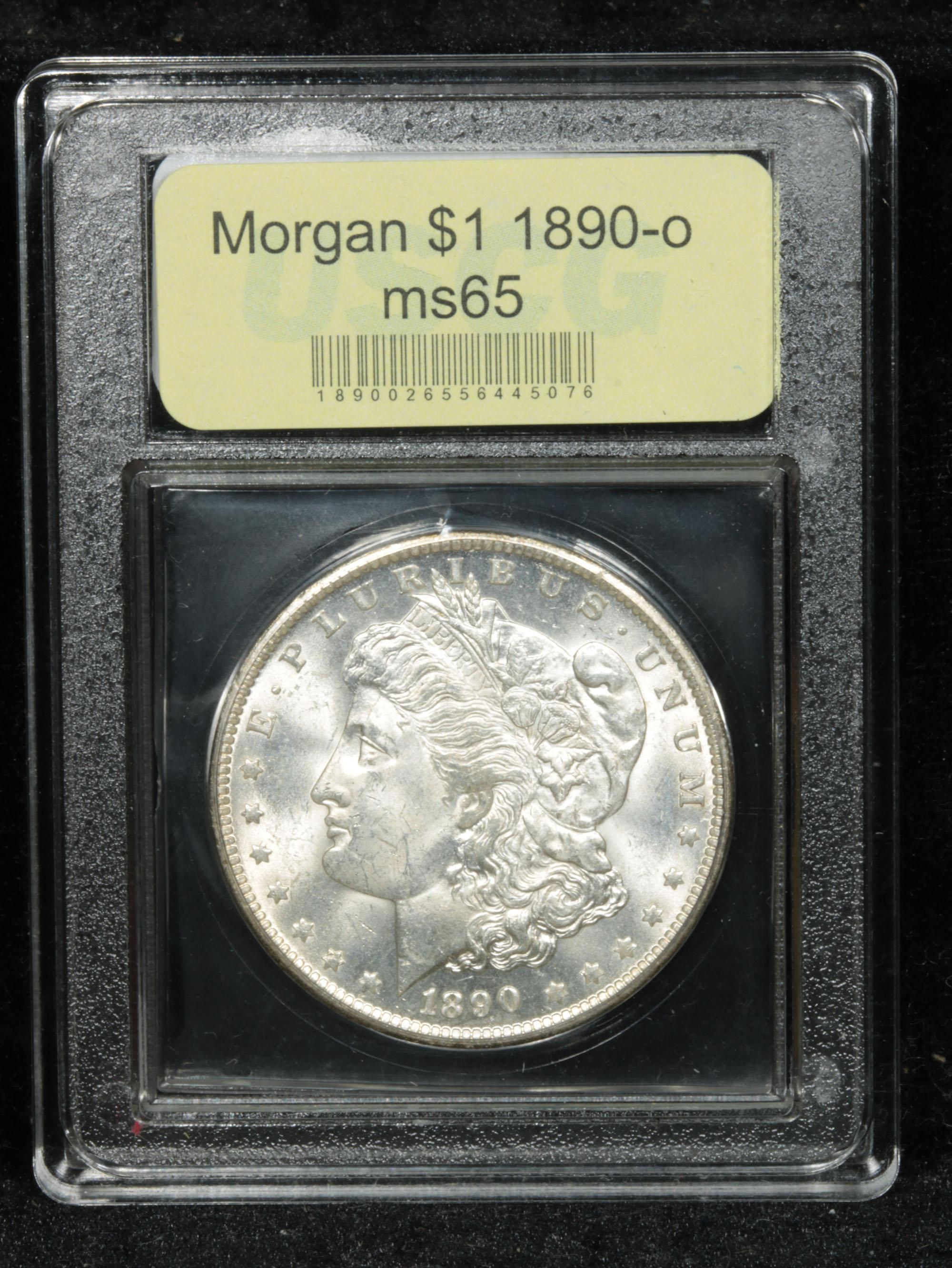 ***Auction Highlight*** 1890-o Morgan Dollar $1 Graded GEM Unc by USCG (fc)