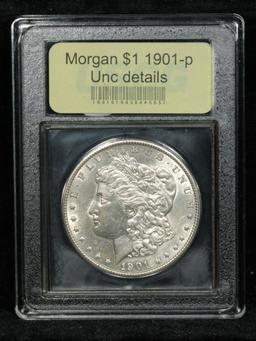 ***Auction Highlight*** 1901-p Morgan Dollar $1 Graded Unc Details by USCG (fc)