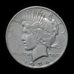 1934-s Peace Dollar $1 Grades vf, very fine