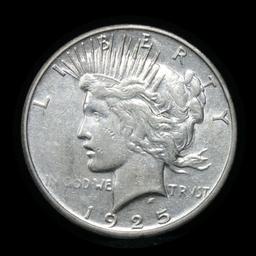 1925-p Peace Dollar $1 Grades xf+