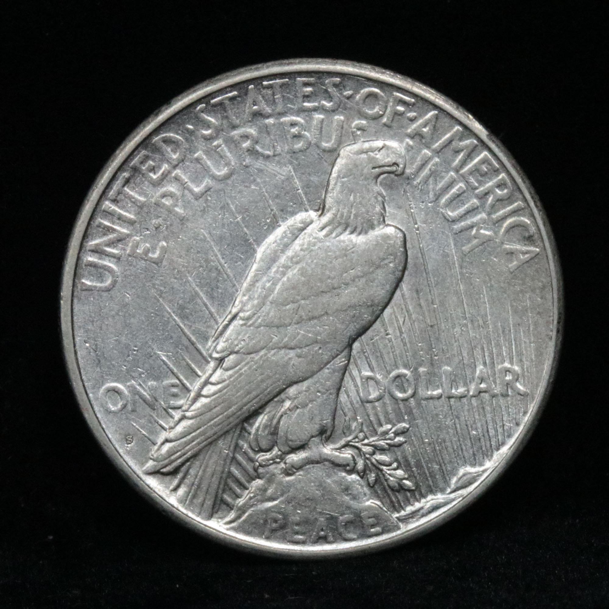 1925-p Peace Dollar $1 Grades xf+