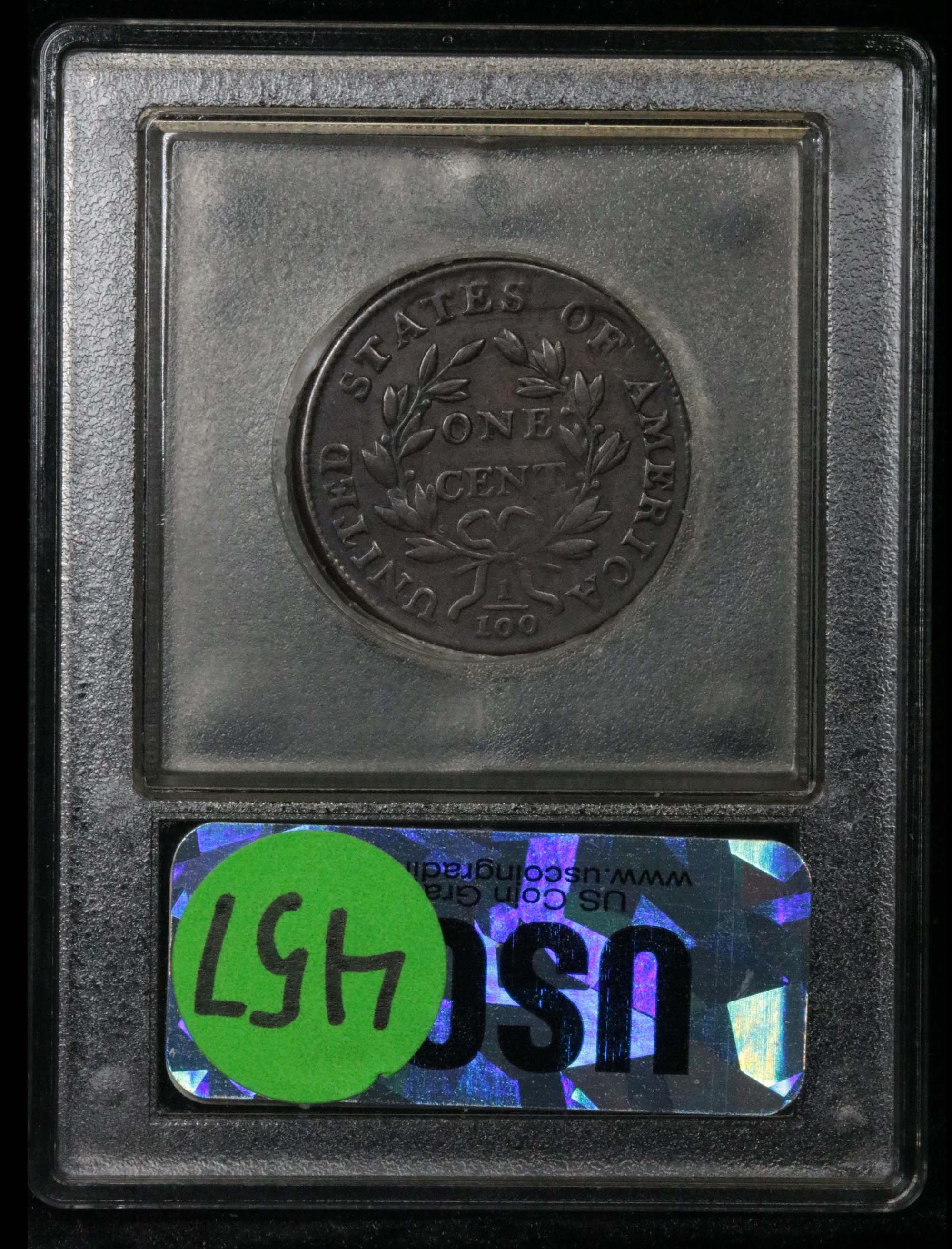 ***Auction Highlight*** 1800 Draped Bust Large Cent 1c Graded xf+ by USCG (fc)