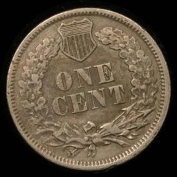 1860 Indian Cent 1c Grades Choice AU