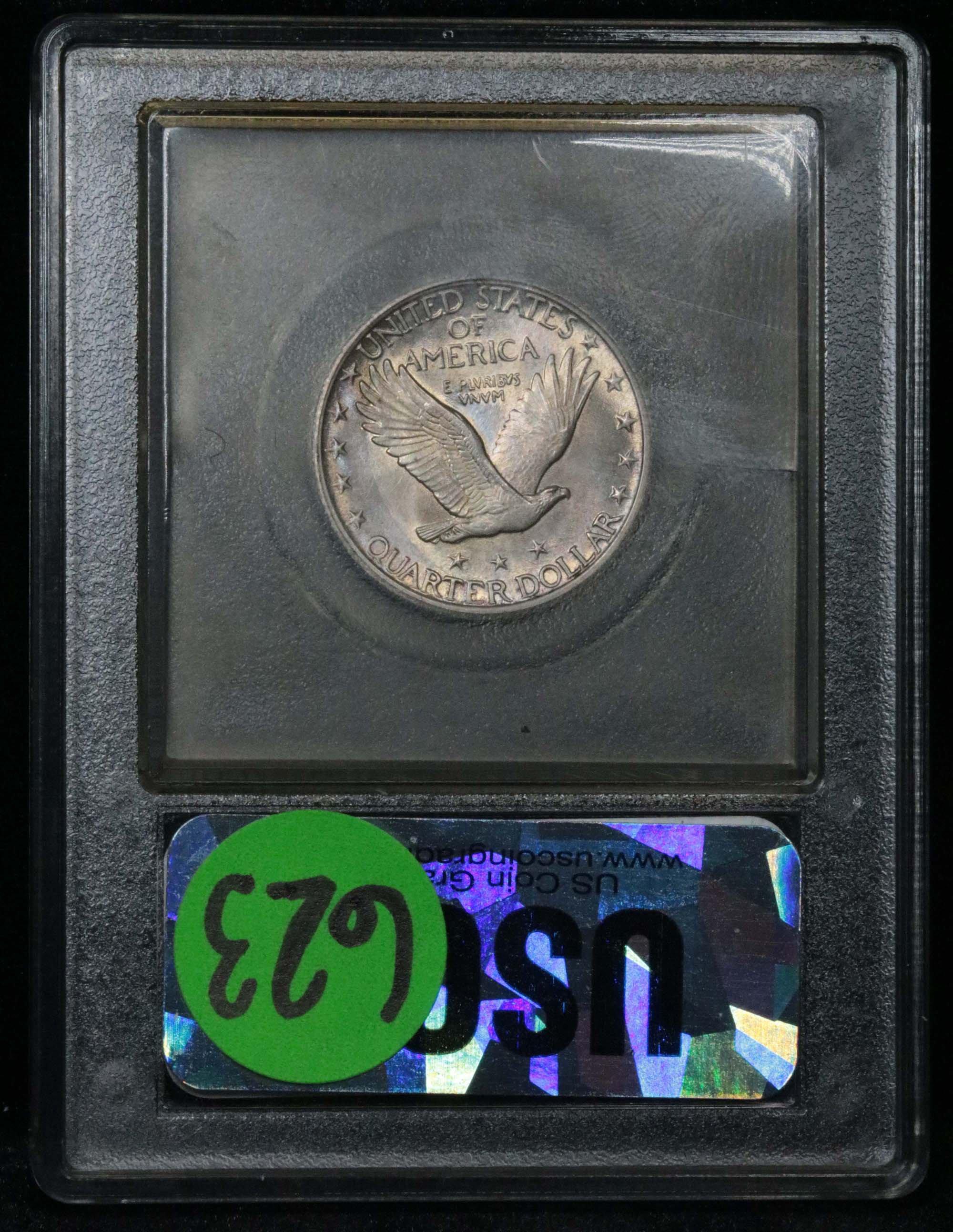 ***Auction Highlight*** Spectacular 1924-p Standing Liberty Quarter 25c Graded GEM FH By USCG (fc)