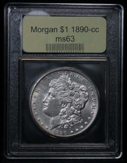 ***Auction Highlight*** 1890-cc Morgan Dollar $1 Graded Select Unc by USCG (fc)