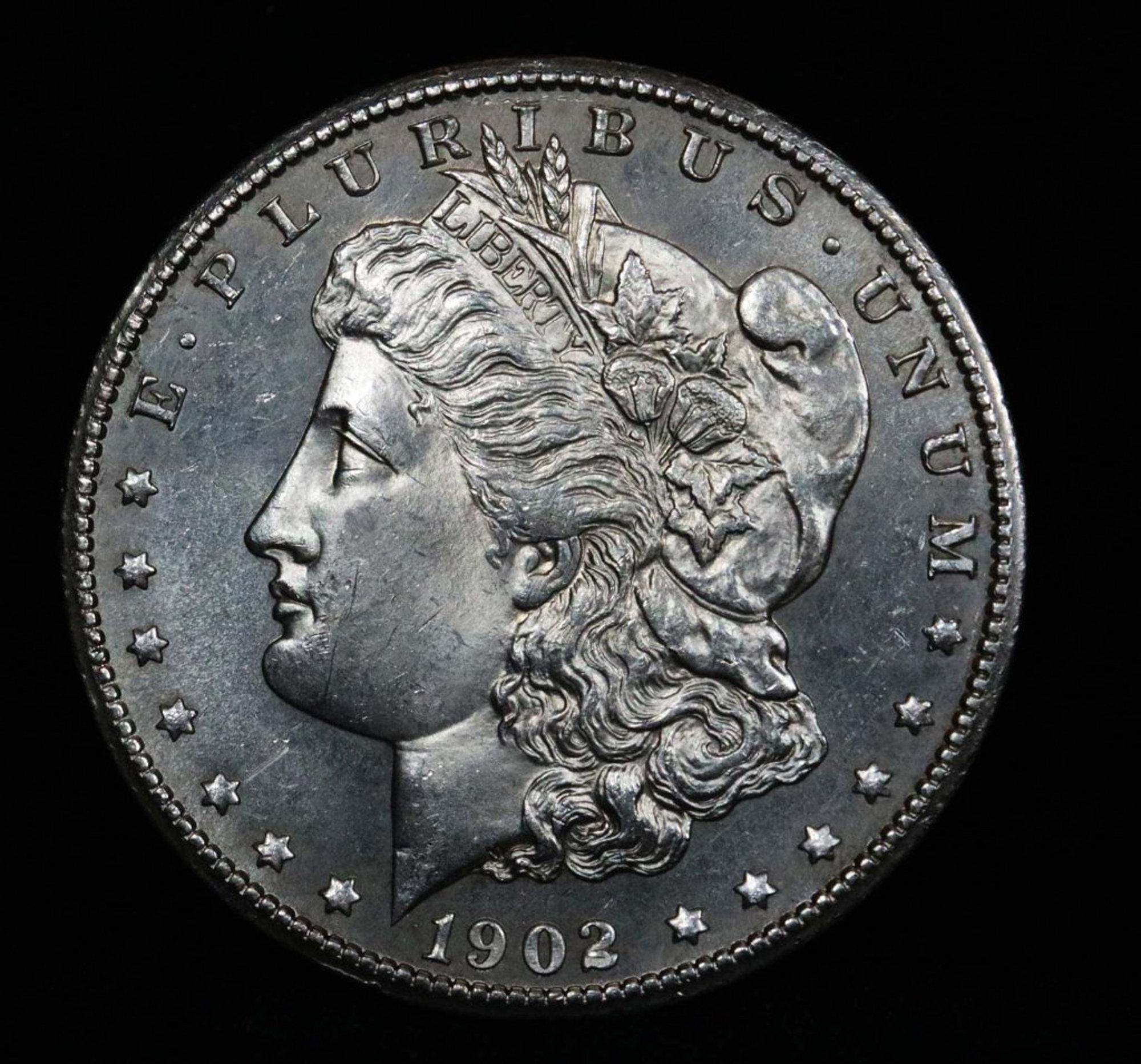 1902-s Morgan Dollar $1 Grades GEM+ PL