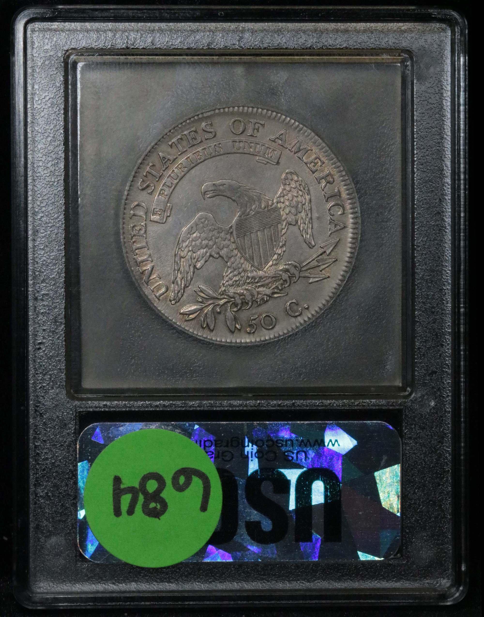 ***Auction Highlight*** 1809 Capped Bust Half Dollar 50c Graded Select AU by USCG (fc)