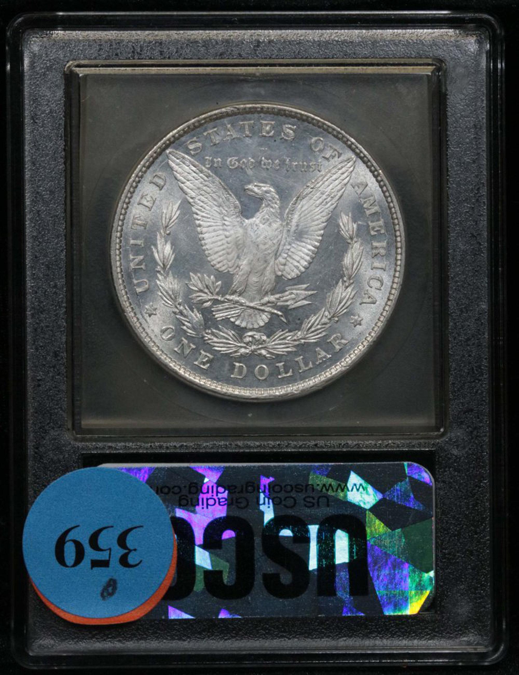 ***Auction Highlight*** 1878-p 8tf Morgan Dollar $1 Vam 18 Graded GEM Unc PL by USCG (fc)