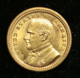 ***Auction Highlight*** 1903 McKinley Louisana Purchase Gold commemorative $1 Grades Choice Unc (fc)