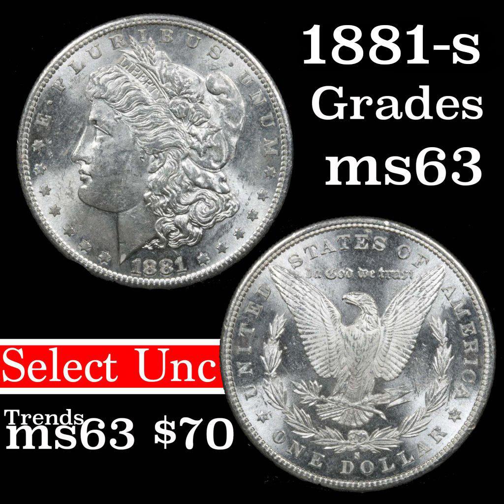 1881-s Morgan Dollar $1 Grades Select Unc