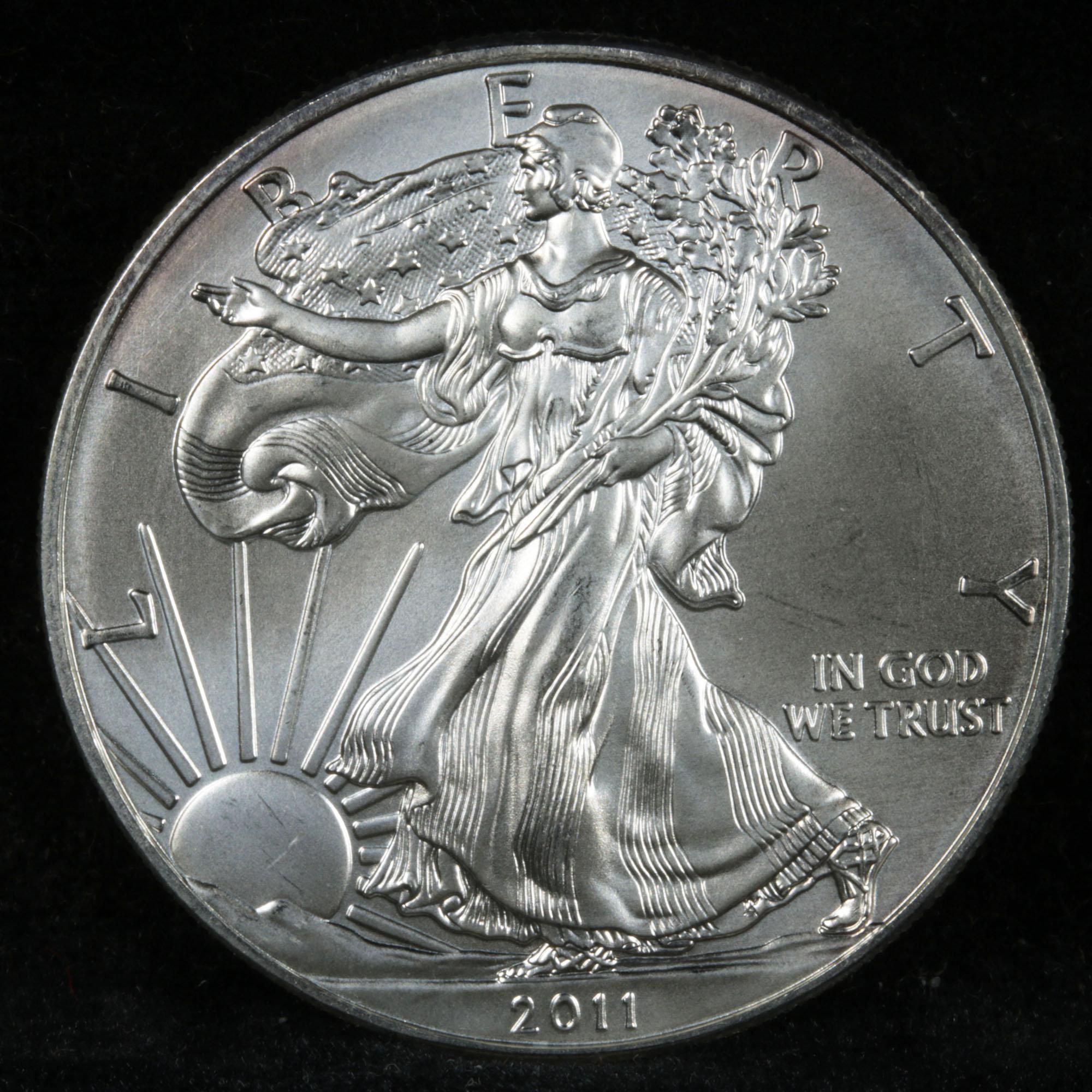 2011 Silver Eagle Dollar $1 Grades ms69