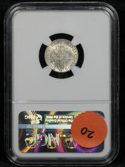 NGC 1936-p Mercury Dime 10c Graded ms64 By NGC