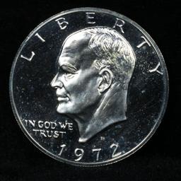 1972-s Proof Eisenhower $1 Grades GEM++ Proof Deep Cameo