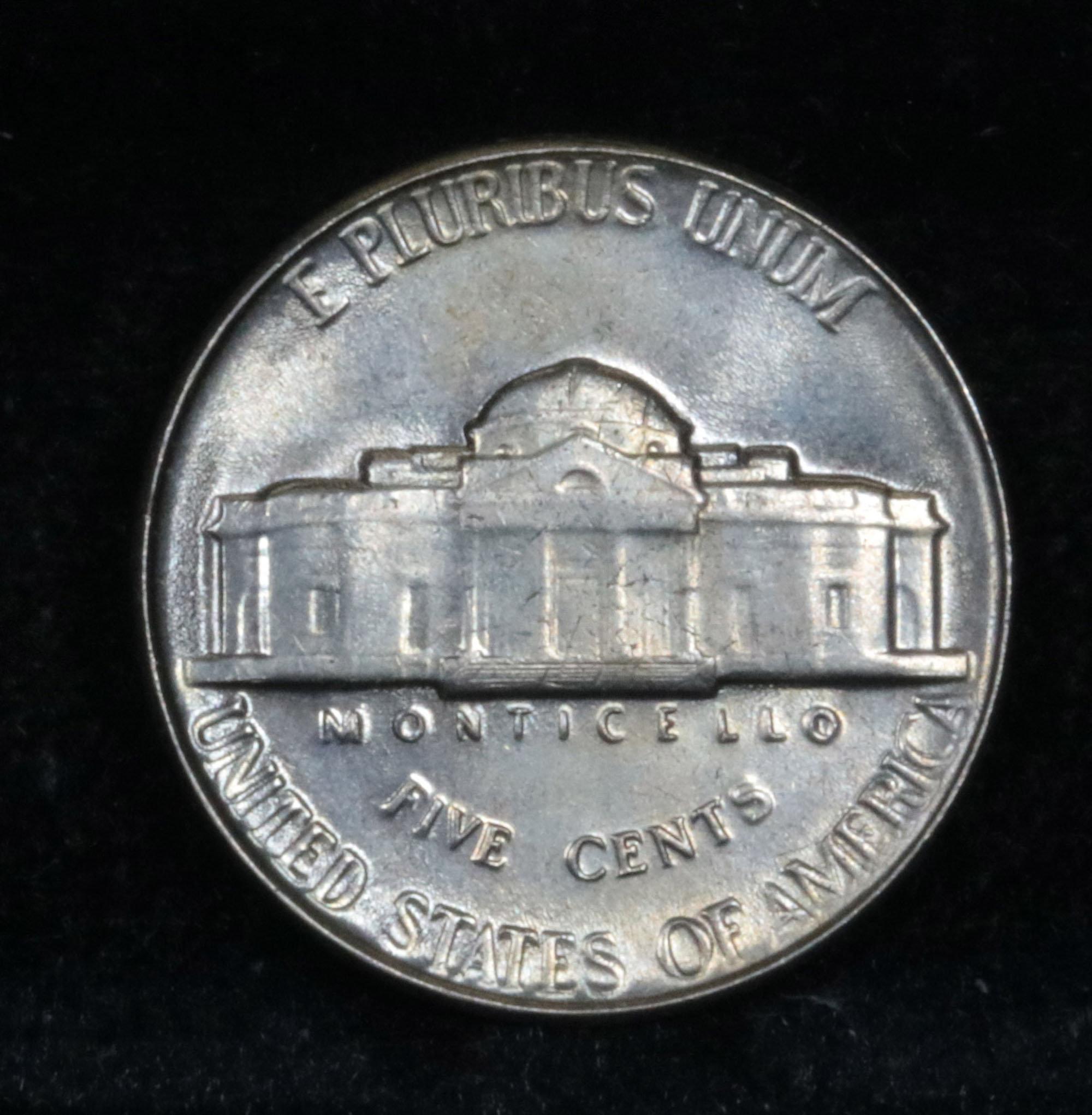 1955-p Jefferson Nickel 5c Grades GEM Unc