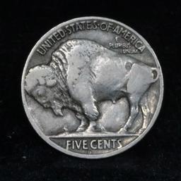 1925-d Buffalo Nickel 5c Grades vf+