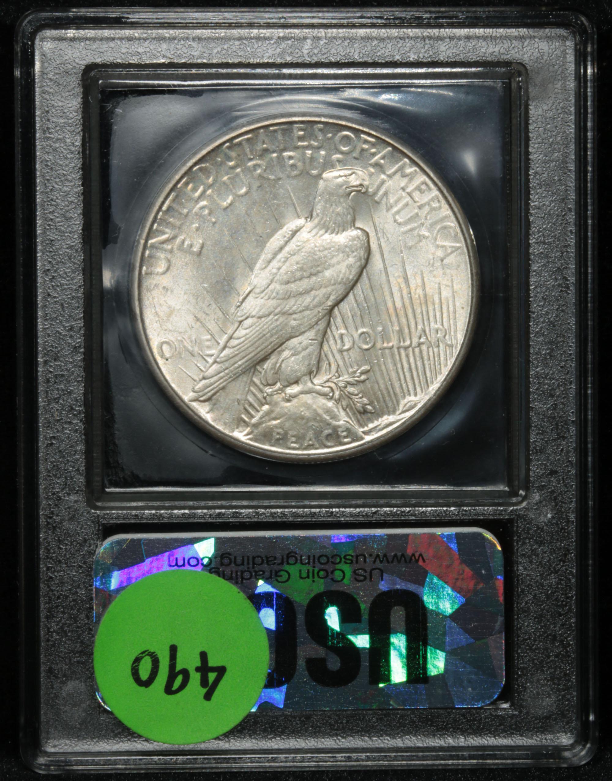 ***Auction Highlight*** 1935-p Peace Dollar $1 Graded GEM+ Unc by USCG (fc)