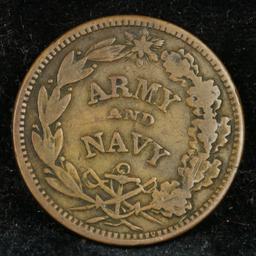 1863 Flag of our Union Civil War Token Grades vf++