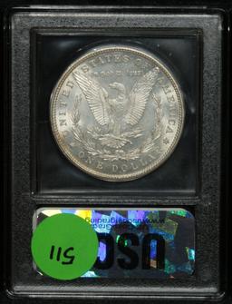 ***Auction Highlight*** 1890-p Morgan Dollar $1 Graded Choice+ Unc by USCG (fc)