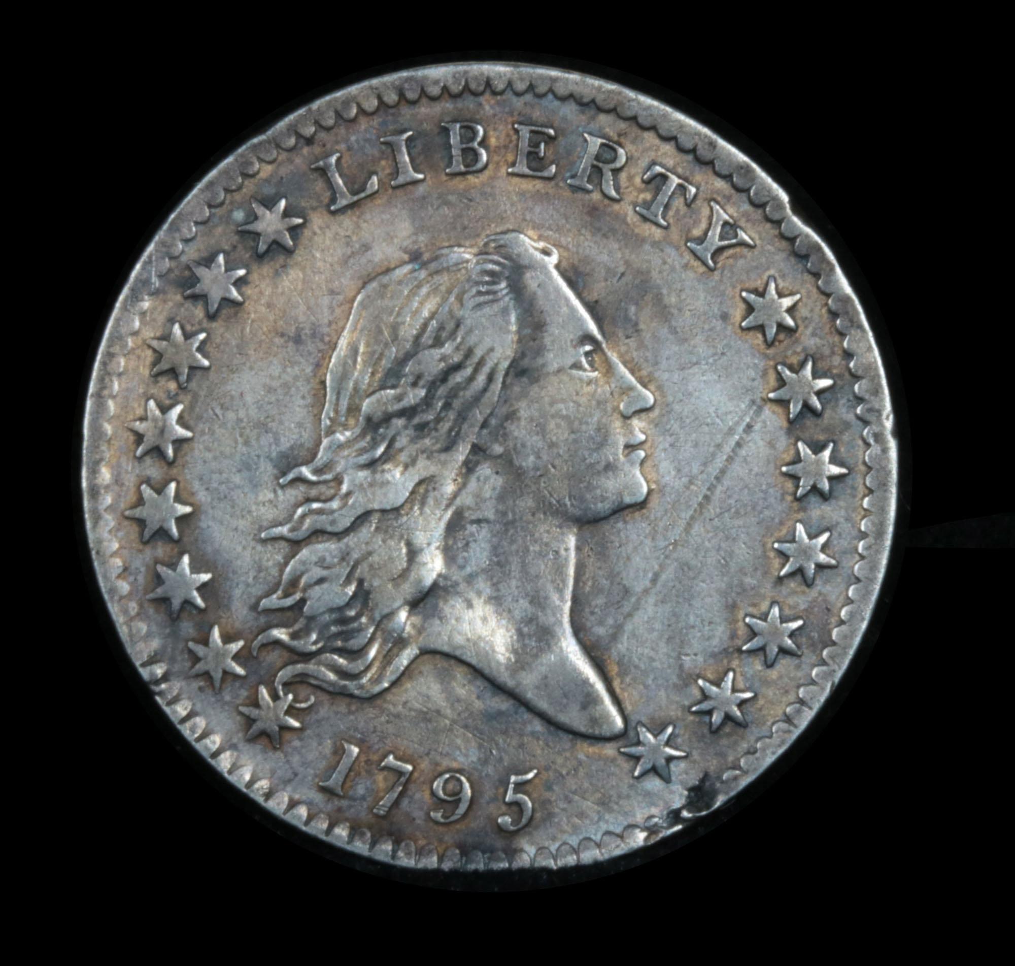 ***Auction Highlight*** 1795 Flowing Hair 50c Graded xf by USCG (fc)