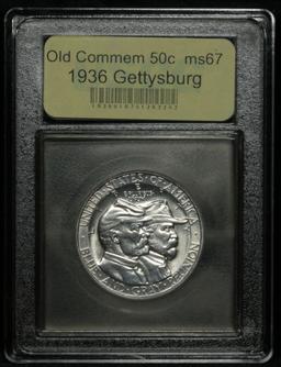 ***Auction Highlight*** 1936 Gettysburg Old Commem Half Dollar 50c Graded GEM++ Unc by USCG (fc)