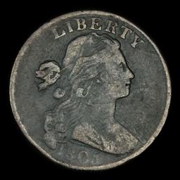 ***Auction Highlight*** 1805 Draped Bust Large Cent 1c Graded vf++ by USCG (fc)