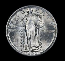 ***Auction Highlight*** 1920-p Standing Liberty Quarter 25c Graded GEM+ Unc by USCG (fc)