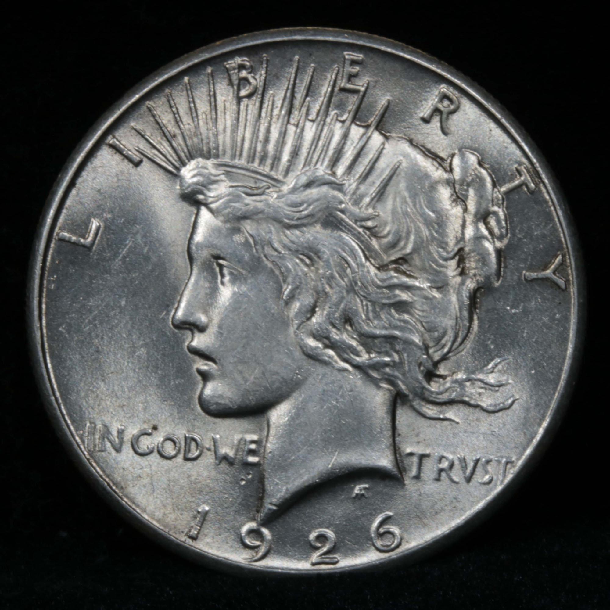 1926-p Peace Dollar $1 Grades Choice Unc