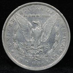 1890-o Vam 10 COMET Hot 50 Morgan Dollar $1 Grades AU, Almost Unc