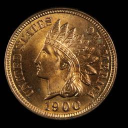 ***Auction Highlight*** 1900 Indian Cent 1c Graded GEM++ RD by USCG (fc)